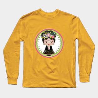 Cute Frida Khalo Long Sleeve T-Shirt